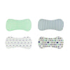 Image of 4-Pack Fashion Baby Burp Cloths Organic Cotton Soft and Absorbent Towels Burping