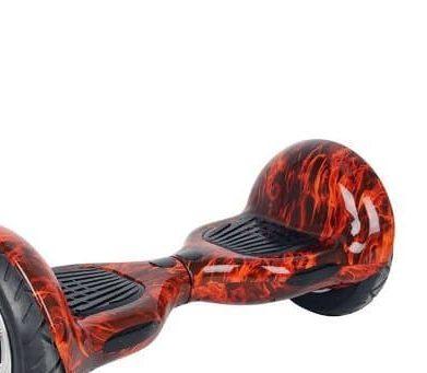 Self Balancing Scooter Electric Hoverboard 10 inch – Spider Flame Style + LED lights [Free Carry Bag & Bluetooth]