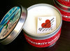 Image of Joy- Sugar Plum Scent- Soy Wax Candle in 8oz Decorative Tin