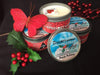 Image of Joy- Sugar Plum Scent- Soy Wax Candle in 8oz Decorative Tin