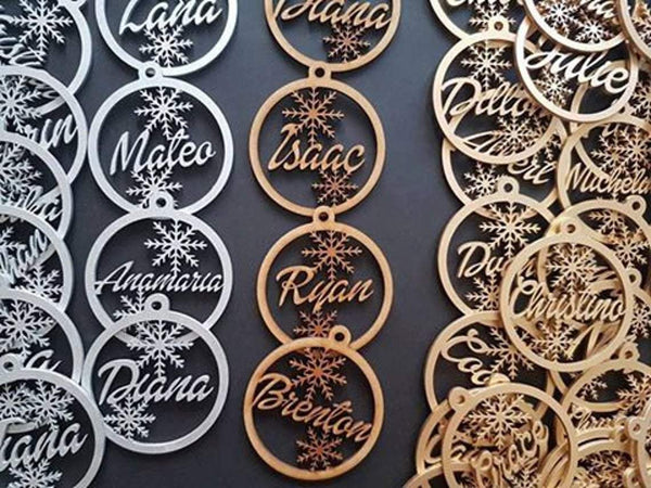 Christmas Baubles, Christmas Tree Ornaments, personalised Christmas tree decorations
