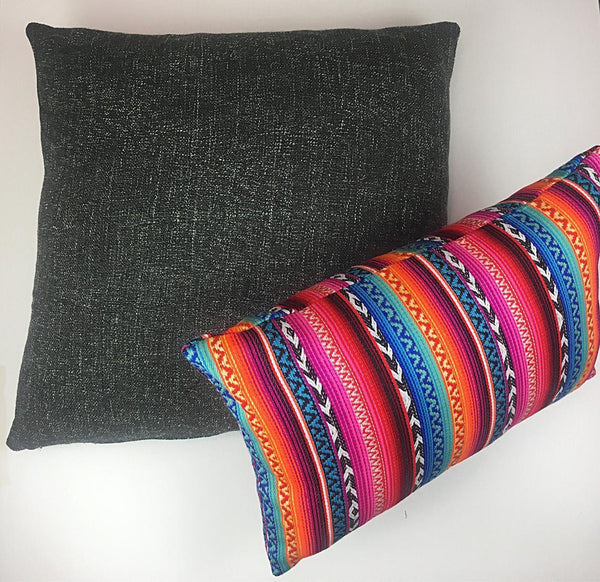 Aztec boho cushion cover, Mexican Poncho throw pillow, Modern accent Super soft woven cotton cushion, Gypsy cushion covers Made in Australia