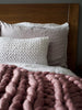 Image of Chunky Knit Cushion | Hand-knitted cushion | Throw Cushion | decorative cushion