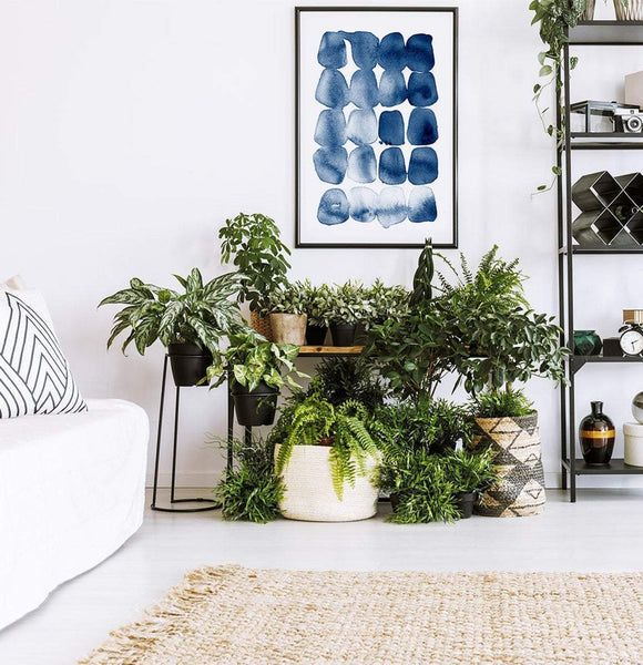 Abstract Print, Blue Watercolor, Printable Wall Art, Digital Download, Modern Farmhouse, Navy Blue Poster