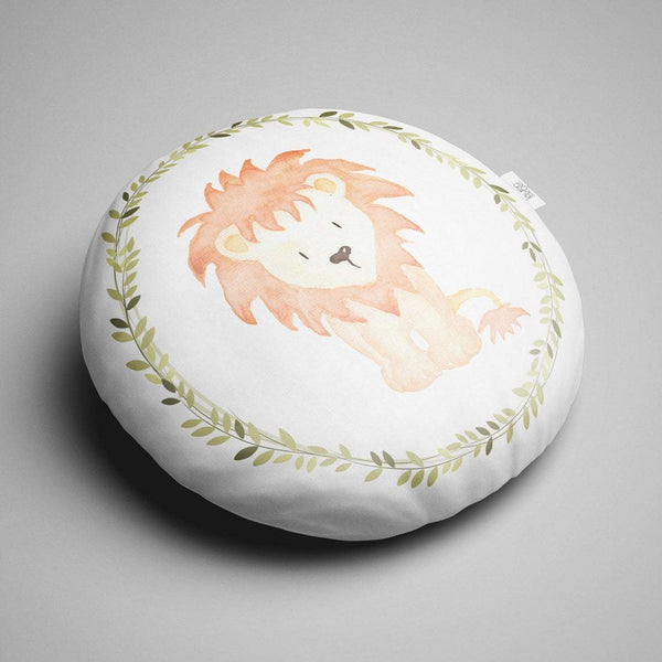 Round Lion Cushion