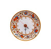 Image of Wall clock decorative for kitchen - 27 cm - Ceramic plate wall clock Large orange clock Majolica Housewarming gift for women