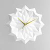 Image of White origami wall clock - ELLA
