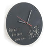 Image of Fuck it I'm Late Anyway Clock, Funny Clock, Always Late, Novelty, Mothers Day, Never on Time, Birthday Present, Homewares, Home & Living