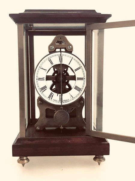 Very Nice Carriage Clock 8 Day with Pendulum 17cm High