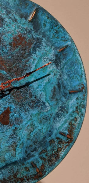 Blue Copper Clock