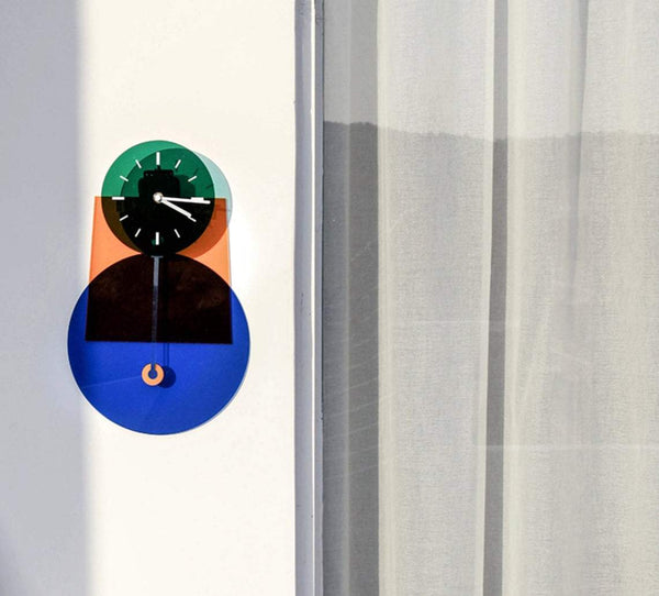 pendulum clock, Quartz Wall clock, Acrylic assembled clock 40*25.5CM