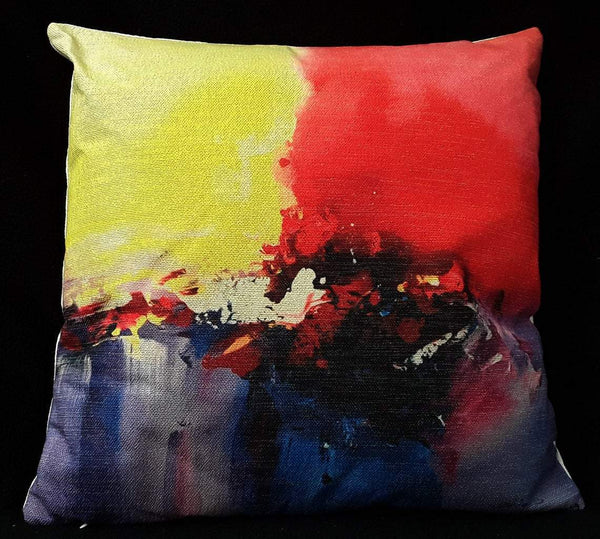 Set of four Abstract Cushion/Pillow Covers (from original oil paintings) Exclusive to Decor Dreams Art Gallery Hahndorf