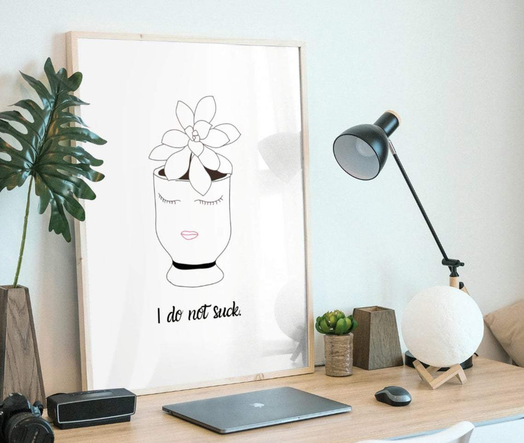Digital Print - I do not suck - Wall art