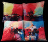 Image of Set of four Abstract Cushion/Pillow Covers (from original oil paintings) Exclusive to Decor Dreams Art Gallery Hahndorf