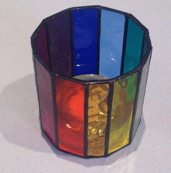 Rainbow Candle Lantern