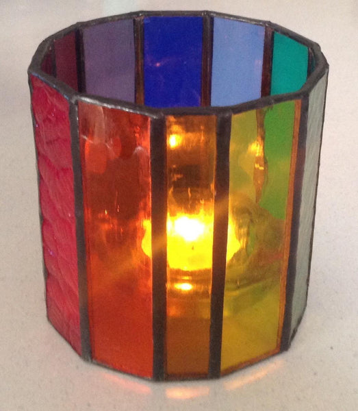 Rainbow Candle Lantern