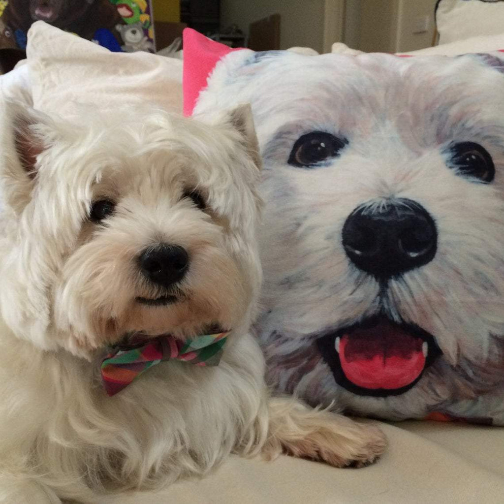 Westie Cushion/Pillow Cover FREE SHIPPING