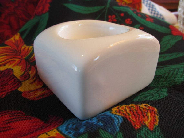 Vintage Ceramic tea light holder candle holder white porcelain never used vintage candle accessories gifts.