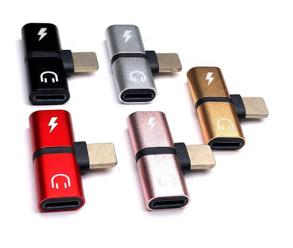 2 In 1 For Lightning 8pin Adapter Splitter For Iphone 7/8/X/11