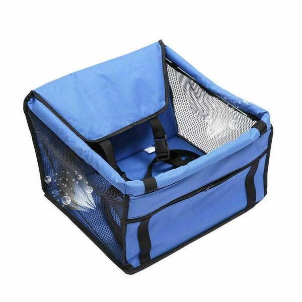 BLUE PaWz Pet Car Booster Seat Puppy Cat Dog Auto Carrier Travel Protector Safety