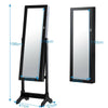 Image of Levede Dual Use Mirrored Jewellery Dressing Cabinet with LED Light Black Colour
