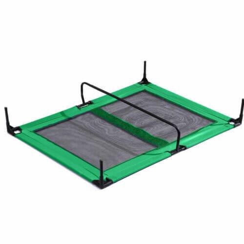 PaWz Heavy Duty Pet Bed Trampoline Dog Puppy Cat Hammock Mesh  Canvas XL Green