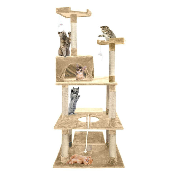 PaWz 1.98M Cat Scratching Post Tree Gym House Condo Furniture Scratcher Tower