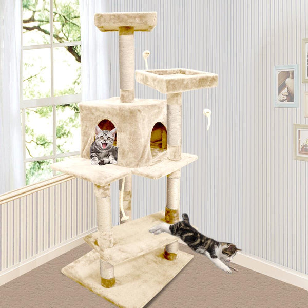 PaWz 1.45M Cat Scratching Post Tree Gym House Condo Furniture Scratcher Tower