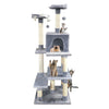 Image of PaWz 1.7M Cat Scratching Post Tree Gym House Condo Furniture Scratcher Wood Grey