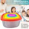 Image of Set of 7 Reusable Bowl Food Fresh Keeping Sealing Lid Container Cover Plastic AU