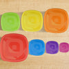 Image of Set of 7 Reusable Bowl Food Fresh Keeping Sealing Lid Container Cover Plastic AU