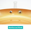 Image of Non-Stick Ceramic Copper Induction Frying Pan Set Dishwasher Oven Safe Cookware