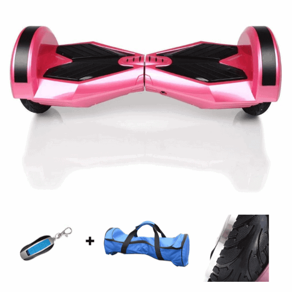 Lamborghini Style Hoverboard 8” – Pink colour Style + LED lights [Free Carry Bag & Bluetooth]