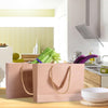 Image of 50x Brown Paper Bag Kraft Eco Recyclable Gift Carry Shopping Retail Bags Handles