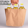 Image of 50x Brown Paper Bag Kraft Eco Recyclable Gift Carry Shopping Retail Bags Handles