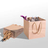 Image of 50x Brown Paper Bag Kraft Eco Recyclable Gift Carry Shopping Retail Bags Handles