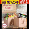 Image of 50x Brown Paper Bag Kraft Eco Recyclable Gift Carry Shopping Retail Bags Handles