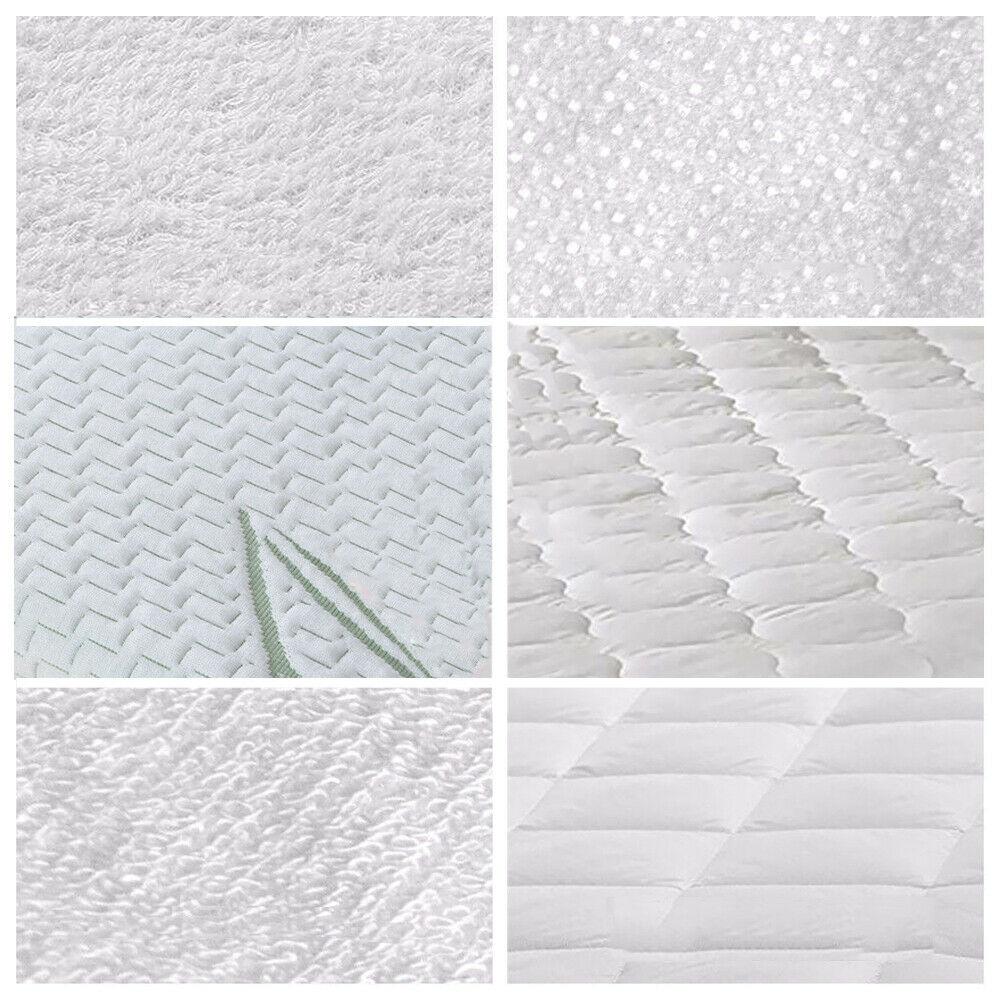 DreamZ Fitted Waterproof Mattress Protector with Bamboo Fibre Cover King Single