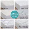 Image of DreamZ Fitted Waterproof Mattress Protector with Bamboo Fibre Cover King Single