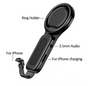 Image of Multi-Function Ring Holder 3.5mm Audio Charging Adapter For IPhone