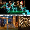 Image of 96LED Fairy String Lights Net Mesh Curtain Xmas Wedding Party D?cor Warm White