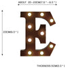 Image of LED Metal Letter Lights Free Standing Hanging Marquee Event Party D?cor Letter E