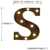 Image of LED Metal Letter Lights Free Standing Hanging Marquee Event Party D?cor Letter S