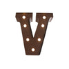 Image of LED Metal Letter Lights Free Standing Hanging Marquee Event Party D?cor Letter V