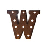 Image of LED Metal Letter Lights Free Standing Hanging Marquee Event Party D?cor Letter W