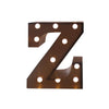 Image of LED Metal Letter Lights Free Standing Hanging Marquee Event Party D?cor Letter Z