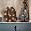 Image of LED Metal Number Lights Free Standing Hanging Marquee Event Party D?cor Number 2