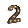 Image of LED Metal Number Lights Free Standing Hanging Marquee Event Party D?cor Number 2