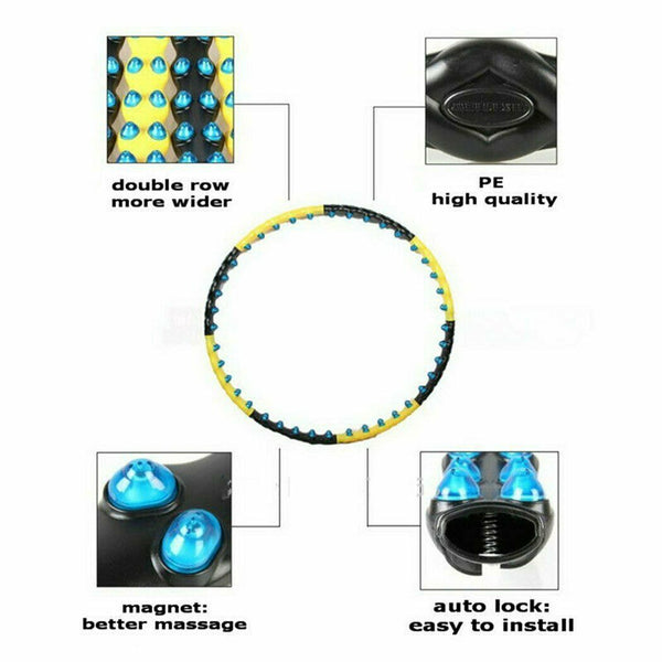 80 Massage Balls Magnetic Health Hoola Hula Hoop Weighted Fitness Exercise Diet