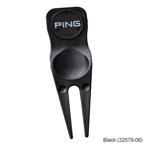 GOLF DIVOT TOOL - PING Divot Tool with dual sided magnetic ball marker